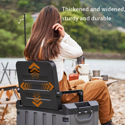 Foldable Camping Stool with Backrest & Storage Bag Portable Fishing Seat Outdoor Chair product view 6