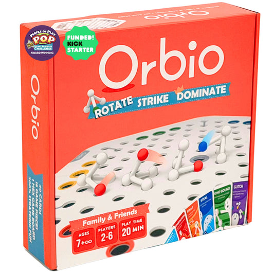 Orbio Game — Kickstarter-funded strategy tabletop game box and board