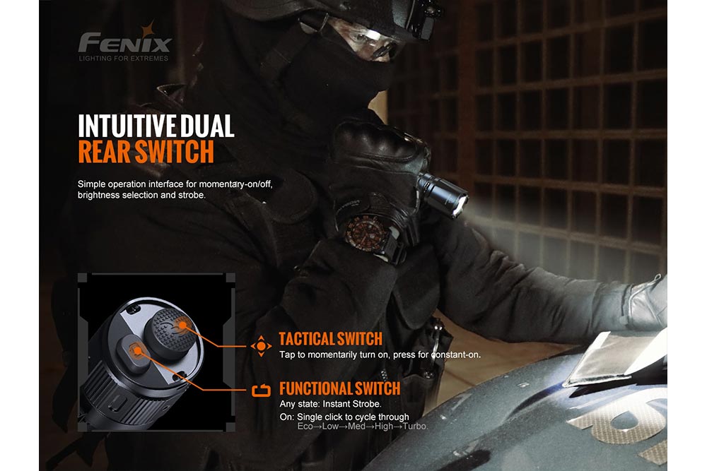 TK20R Rechargeable Flashlight 3000 lumens  - fits GPCA Utility Case product view 4