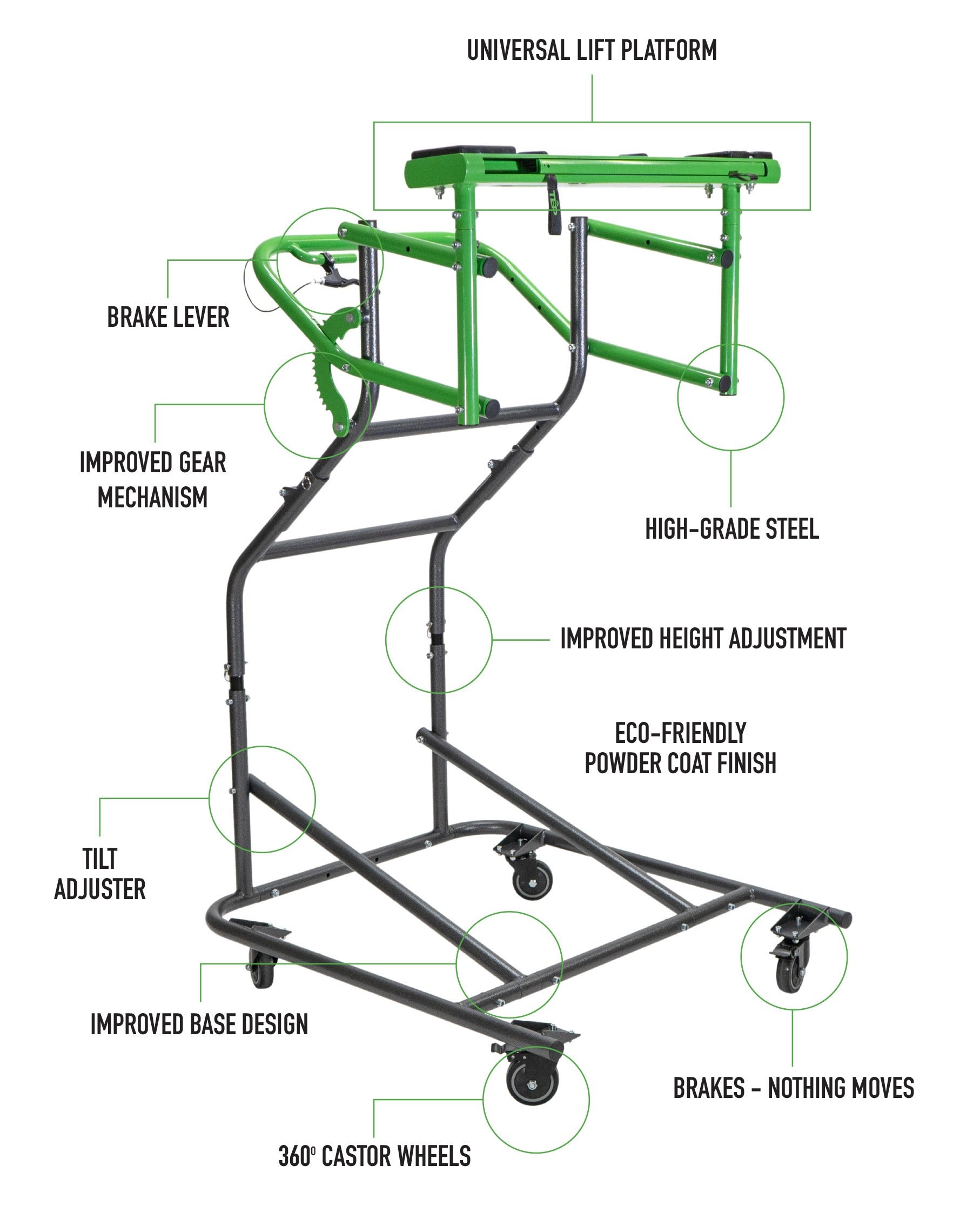 TopLift Pro V2 - Hardtop Removal & Storage Tool for Jeep Wrangler