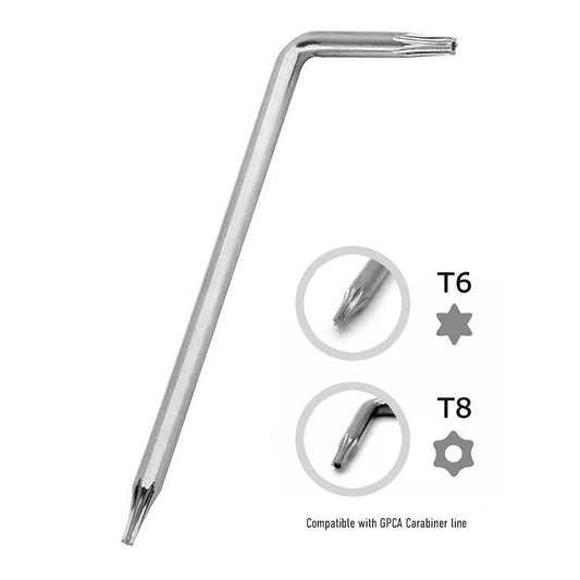 Torx 6 + Torx 8 Carabiner Tool