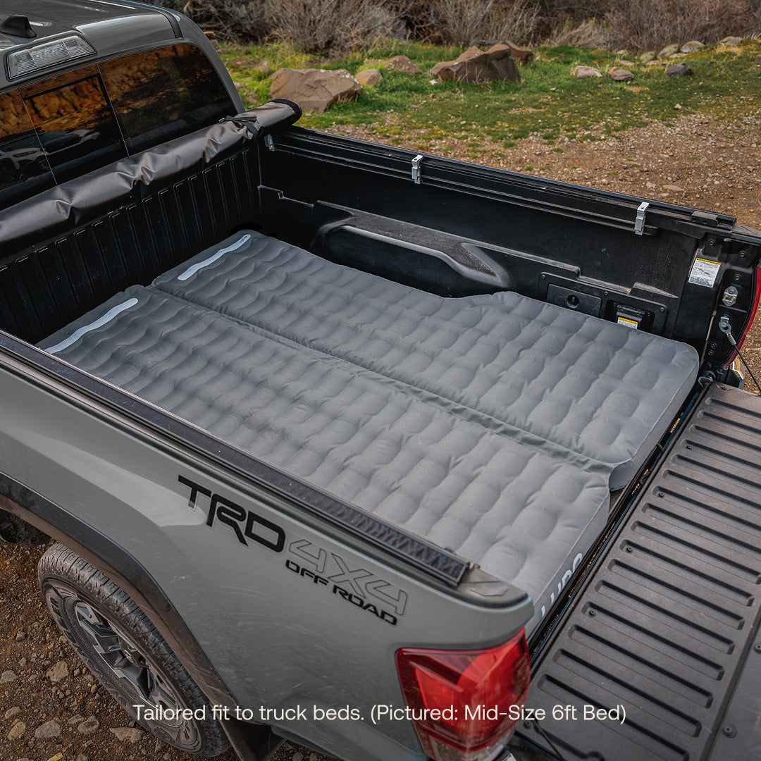 AIR Truck Bed Mattress — mid-size 6ft bed comfort sleeping demo