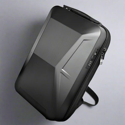 Cybertruck-Style Backpack — angular geometric design front view