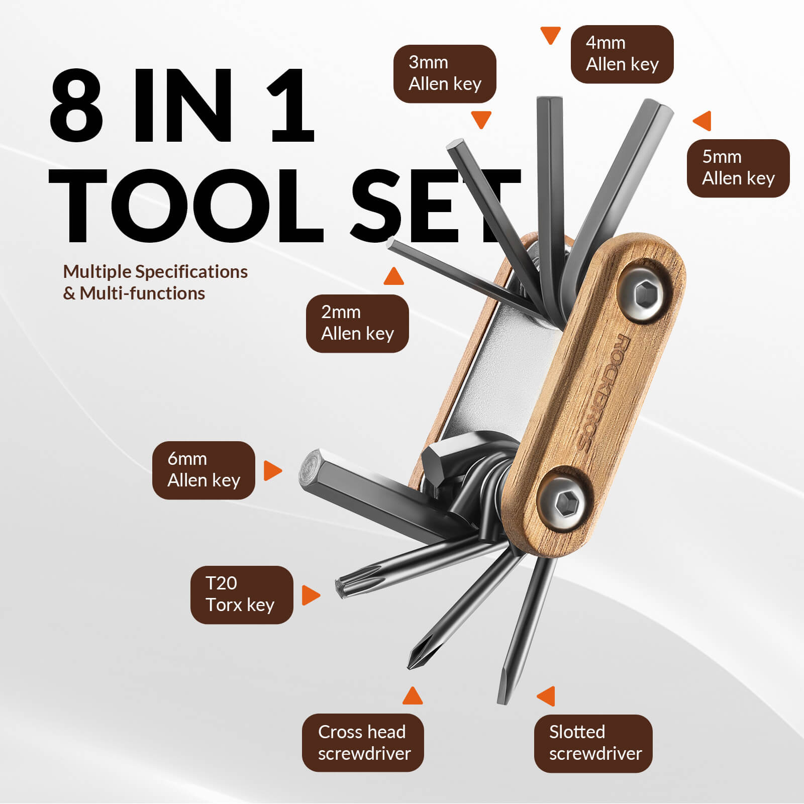 Titanium Bike Multi-Tool — Wooden Handle | GPCA