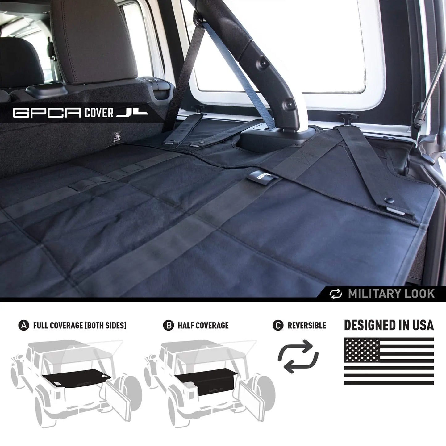 GPCA Jeep Wrangler JL 4DR Cargo Cover PRO