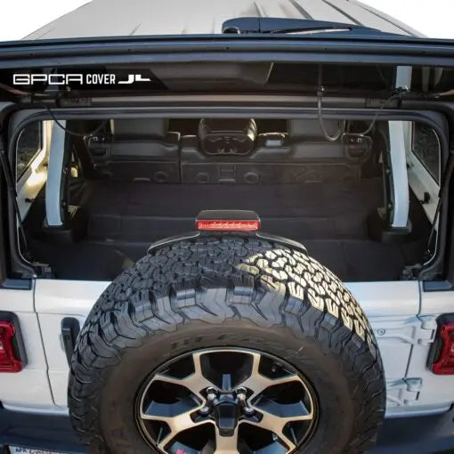 Protecteur De Coffre Pour Jeep Wrangler JL/JLU 4 Portes - Cache-bagages Rétractable, Anti-bruit, Confidentialité - Nylon Résistant
