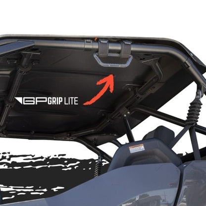 GPCA GP Grip Lite Universal Handles charcoal black, flip away handle feature