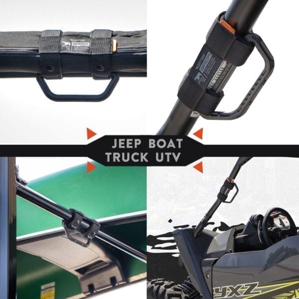 GPCA GP Grip Lite Universal Handles charcoal black, solid built and foldable handles