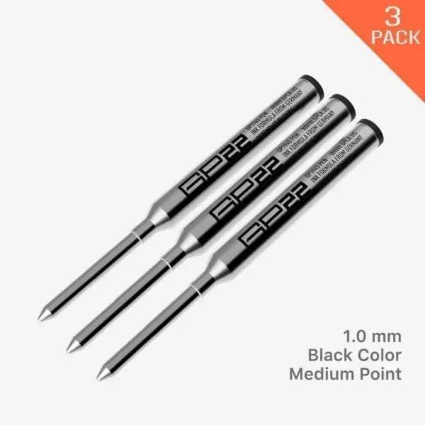 GPCA 1945 Pen Refill Black Color with 1.0 medium point