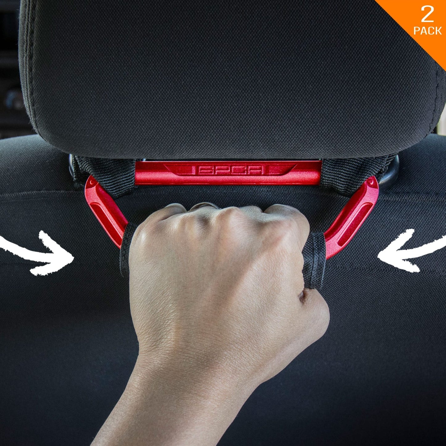 GP back grip headrest handle red