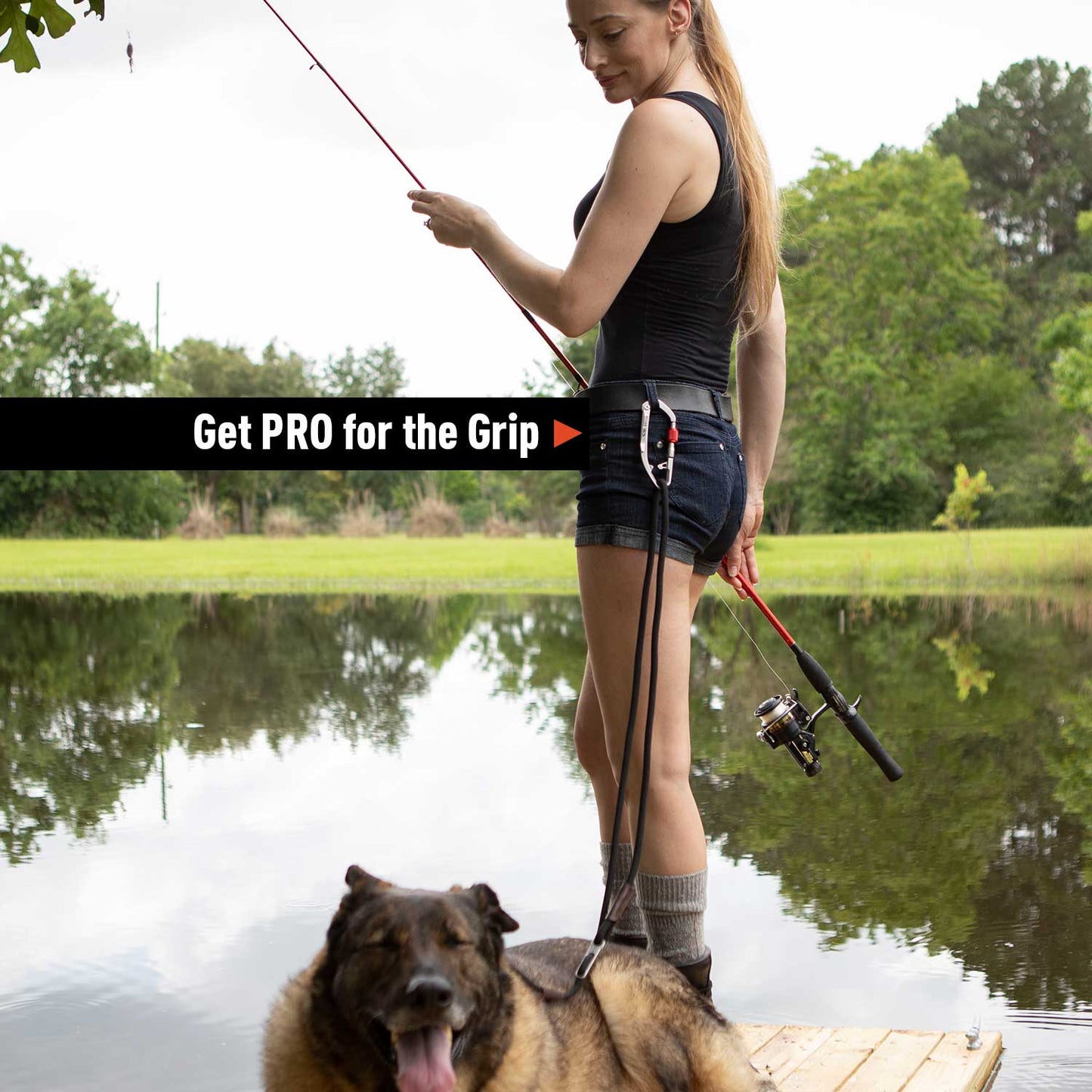 GPCA Dog Leash Lite Black for your dog, get PRO for the grip