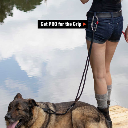 GPCA Dog Leash Lite Black for your dog, get grip for PRO bundle