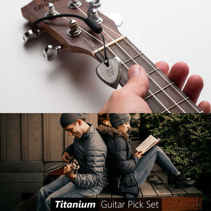 GPCA Titanium guitar pick set
