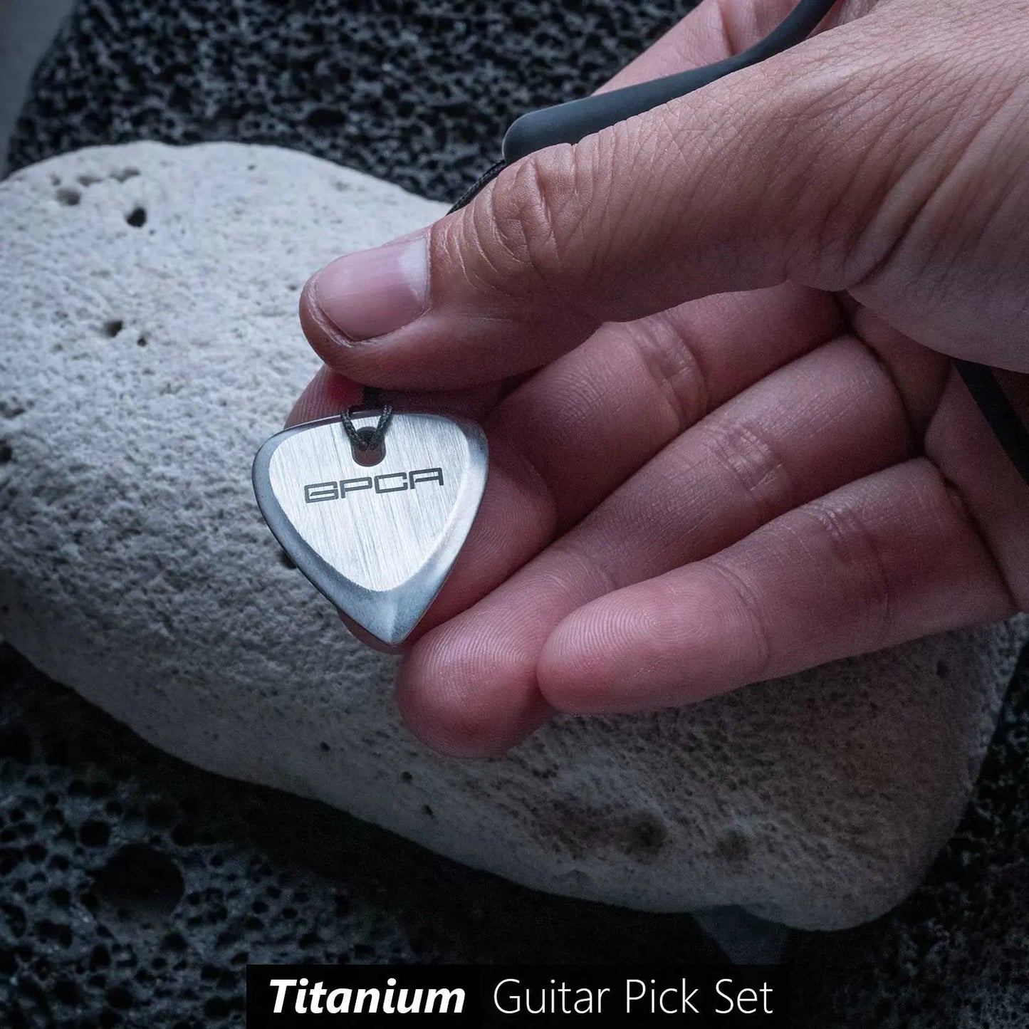 GPCA Titanium guitar pick set