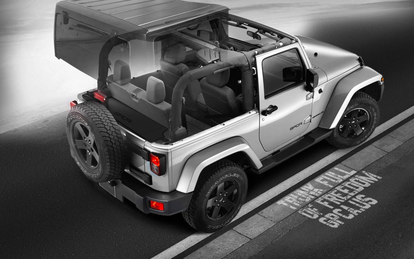 jeep wrangler jk 2dr cargo cover seat up