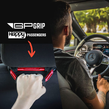 GPCA backseat assist headrest passenger handle grip red