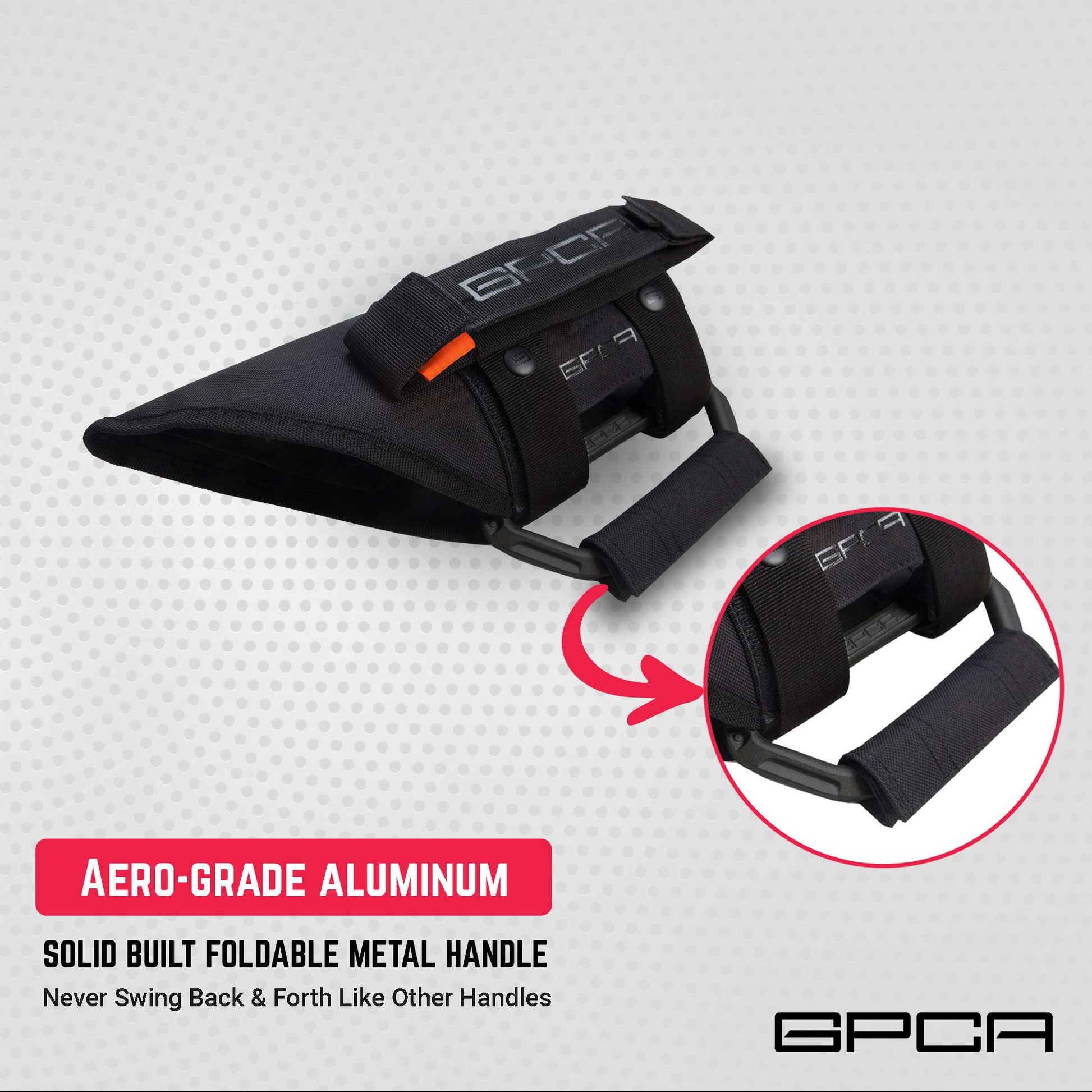 GPCA Grip Pro Black with aero grade aluminum