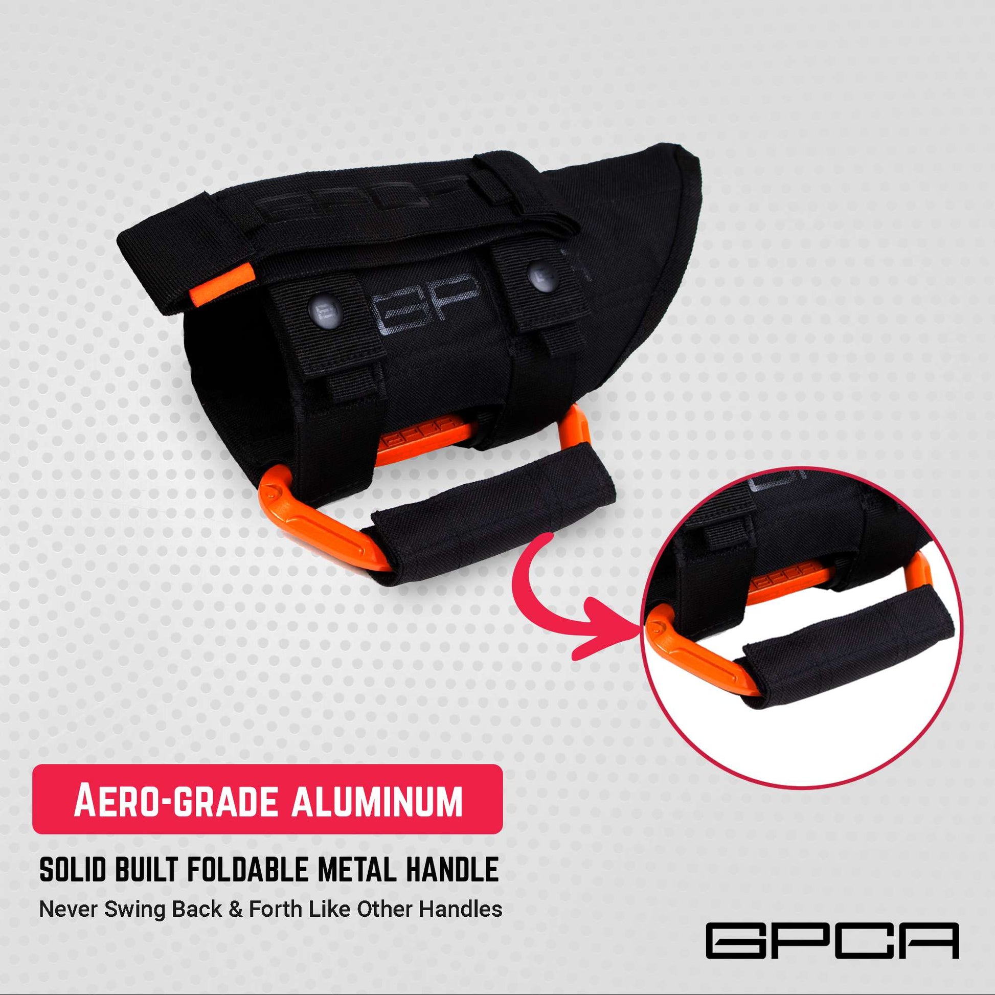 GPCA Grip Pro ORANGE grab handle with aero grade aluminum